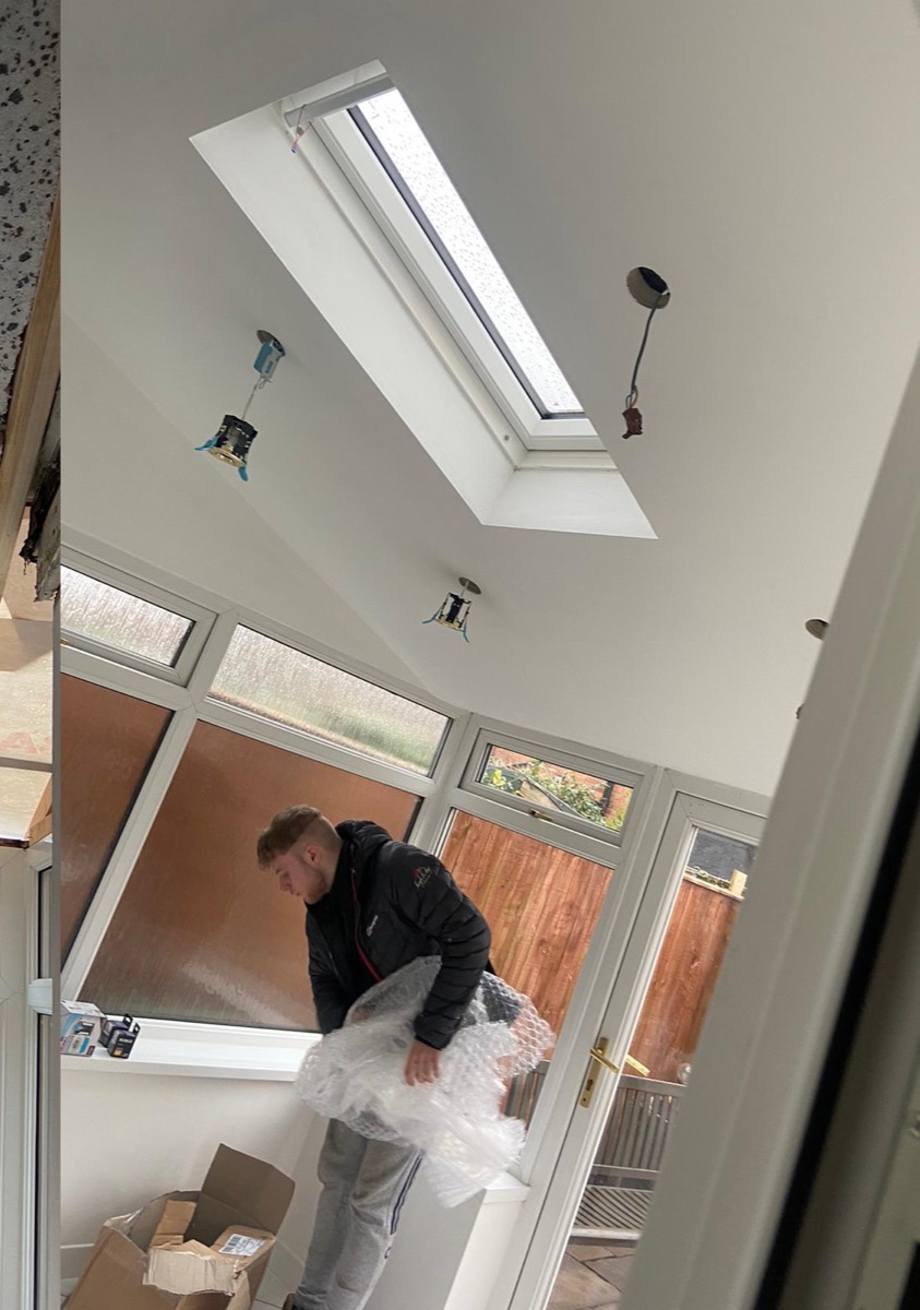 Extension interior after